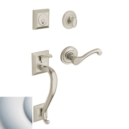 Baldwin Entry Handlesets Satin Chrome 85320.264.LENT