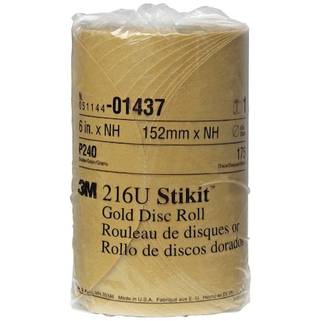 3M Disc Roll, 6", Gold, PK175 1437