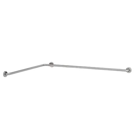 Bobrick 39-3/4" x 57-3/4" L, Concealed, 304 Stainless Steel, Two-Wall Tub/Shower Toilet Compartment, Satin 5837