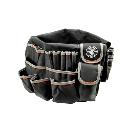 Klein Tools Bucket Tool Organizer, Polyester, Black/Orange, 23" Height 55448
