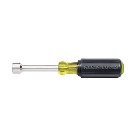 Klein Tools 7/16-Inch Hollow Nut Driver, 3-Inch, Cushion-Grip 630-7/16