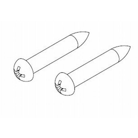 Kwikset Knob Screw Pack For 488 Bright Brass 81708-001