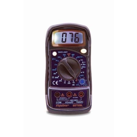 Triplett Manual ranging compact DMM w/backlit BBT858L
