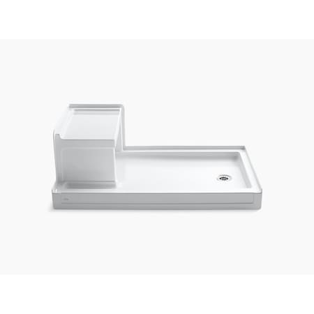 Kohler Tresham(R) 60" X 36" Receptor With Integral Seat And Right-Hand Drain 1978-0