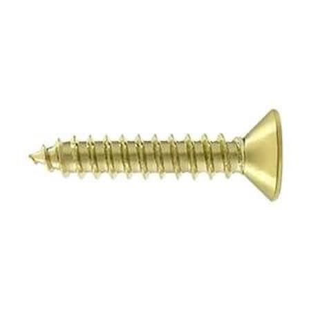 Deltana 1 in, Wood Screw, Bright Brass SCWB1010U3.BG