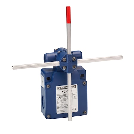 Telemecanique Sensors Limit switch, Rod Lever, Rotary, 2x(2NC), Actuator Location: Side XCKVR54D1H29