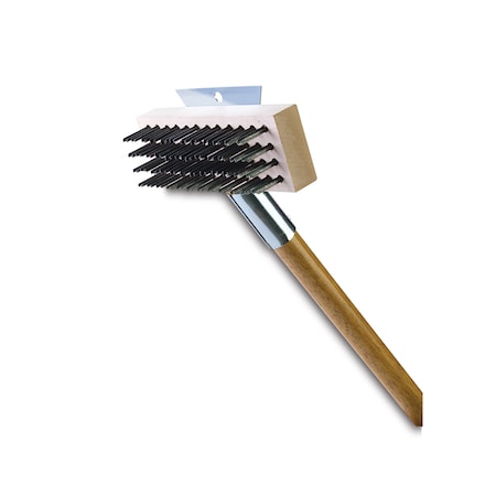 Malish Broiler Brush, 4 Rows, 12 Columns, 27" Handle, PK 8 BK-4