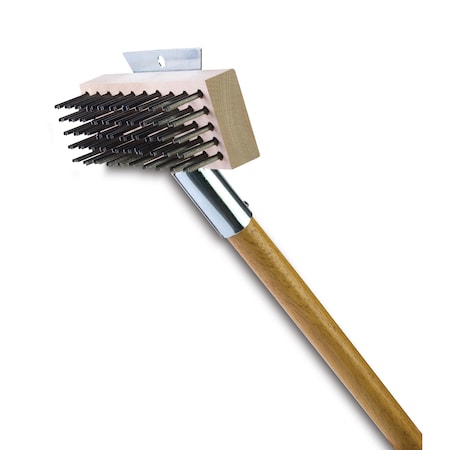 Malish Broiler Brush, 5 Rows, 10 Columns, 27" Handle, PK 8 BK-5