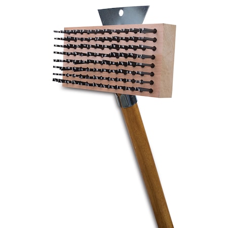 Malish Grill Brush, 8 Rows, 12 Columns, 27" Handle, PK 6 BKJ