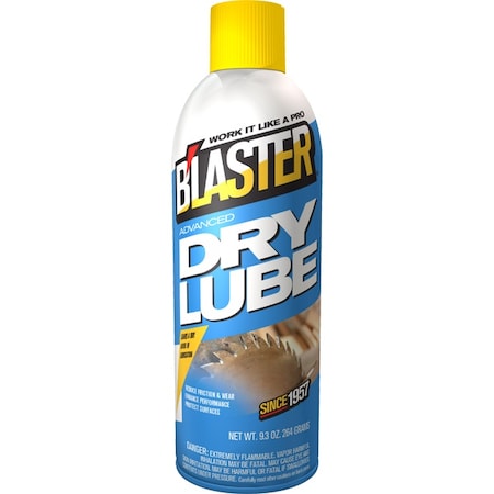 Blaster Dry Film Lubricant, 9.3 oz, Aerosol Can, PTFE, Colorless 16-TDL
