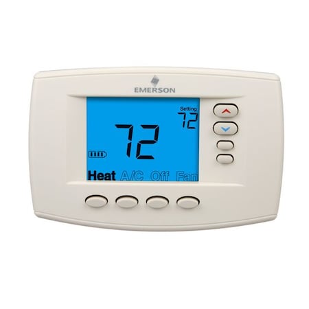 White-Rodgers Programmable Thermostat, Digital, 7D, 4H/2C, 45 Degrees to 99 Degrees F 1F95EZ-0671
