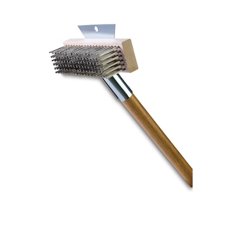 Malish Broiler Brush, 6 Rows, 19 Columns, 27" Handle, PK 8 BQ