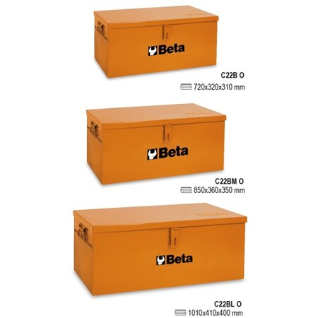 Beta Tool Trunk, Orange, Sheet Metal, Not Specified Load Capacity 022000160
