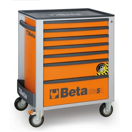Beta Roller Cabinet, 7 Drawer, Anti-Tilt, Grey 024002172
