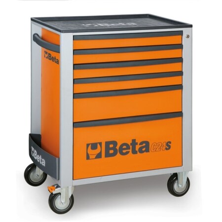Beta Mobile Roller Cabinet, 6 Drawer, Gray 024002062