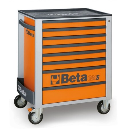 Beta Mobile Roller Cabinet, 8 Drawer, Red 024002083