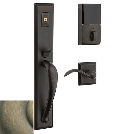 Baldwin Evolved Antique Brass Electronic Locksets 6403.050.BLENT