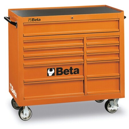 Beta Mobile Workstation, 11 Drawer, Orange 038000001