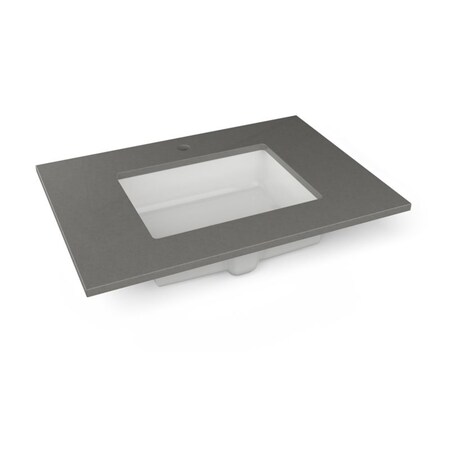 Robern Vf Top, Single-Hole Stone Gray, 31"X22" TF31UCO91-1