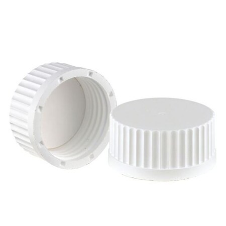 Chemglass Cap, Sure-Link, GL-45, White W; Cap, GL-45, White, Sure-Link PTFE/Silicone Septa, Pack of 10