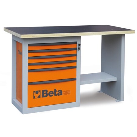 Beta Workbench w/2 Cabinet, 6 Drawer 059000023