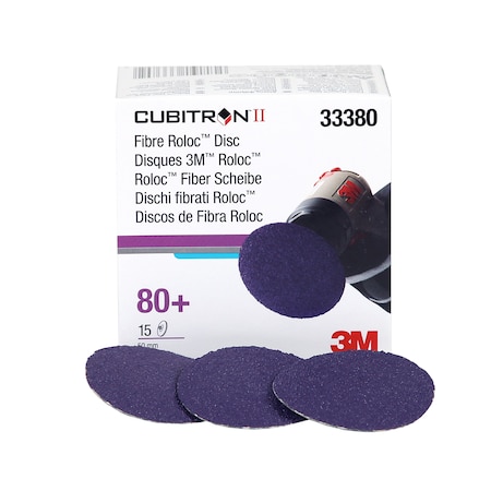 3M Cubitron CubitroniI Fibre RolocDisc33380 2"(, PK90 33380