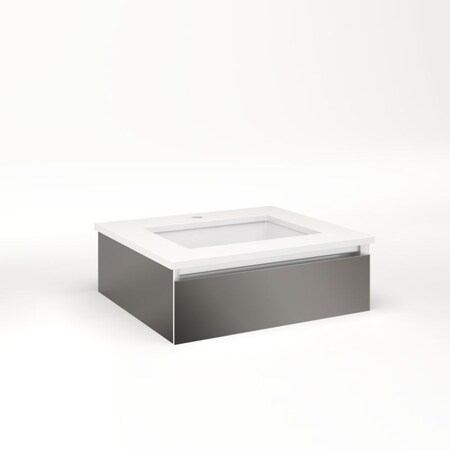 Robern Cartesian, 24X7.5X21, Tgm, Full Tinted Gray VM24H1D21F11N