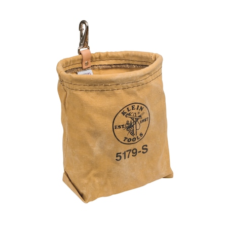 Klein Tools Tool Pouch, Water-Repellent Bag with Snap Clip, 7.5 x 7 x 3.5-Inch 5179S