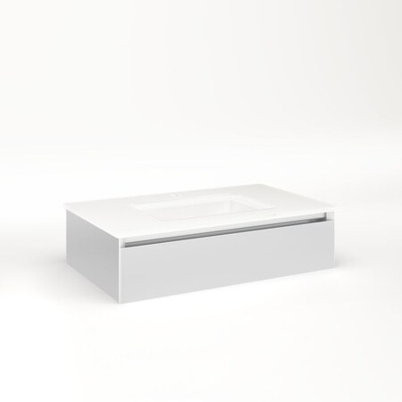 Robern Cartesian, 30X7.5X18, Plumb Satin White VM30H1D18P19N