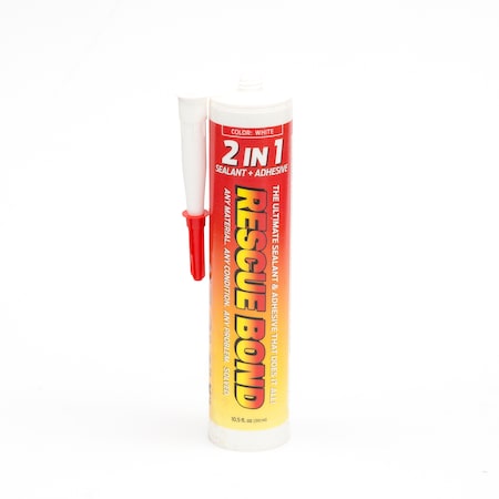 Rescue Bond Hybrid Sealant and Adhesive, 10.5 oz., Wt RB2NP10WHT