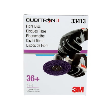 3M Cubitron CubitroniI Fibre Disc, 33413, 5"x7/8i, PK25 33413