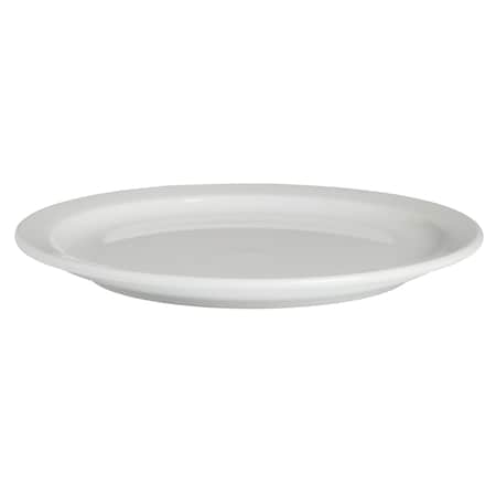 Cambro Dinner Plate, 9" Dia, White EAMDSPLT9148