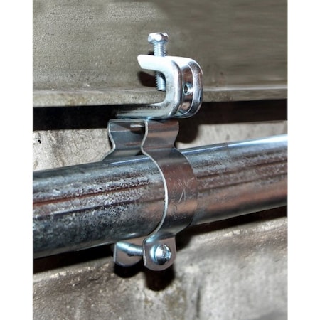 Southwire Conduit Hanger W/ Beam Clamp, Steel, Size 1-1/2", PK50 CHBC-175