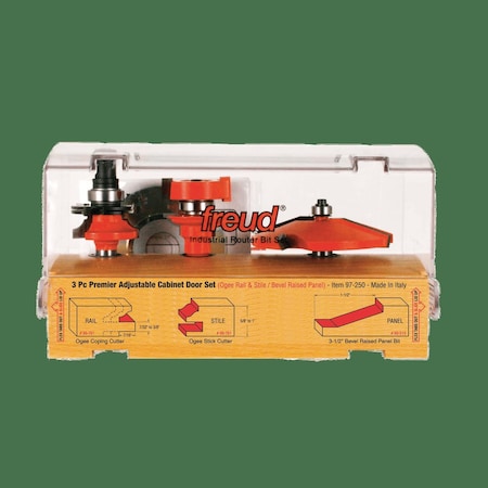 Freud Piece Premier Adjustable Cabinet Bit Set 97-250