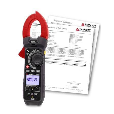 Triplett CM1070-NIST 1000A TRMS AC/DC Clamp Meter CM1070-NIST