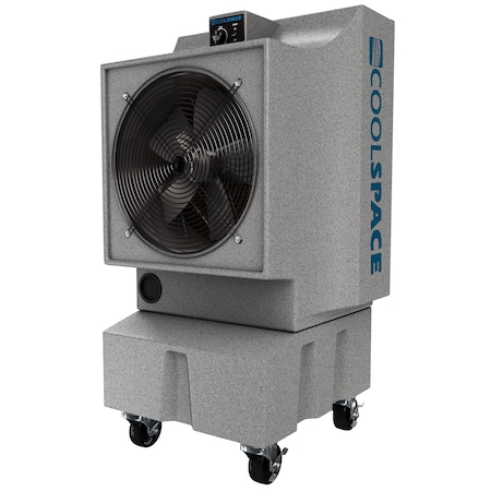 Cool-Space Glacier Evaporative Cooler, 18" 2800 sq ft Coverage, 16 gal. CS5-18-VD