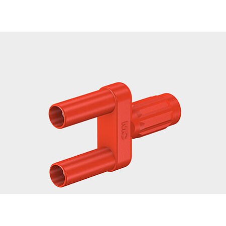 Staubli Insulated Connecting Plug 4 mm Red XVBB-4/19