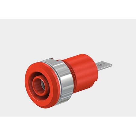 Staubli Safety Socket 4 mm Red SLB4-F/A