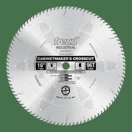 Freud Cabinetmakers Crosscut Blade, 16 LU73M016