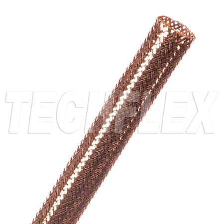 Techflex Braided Cable Sleeve, 1/2 in Inside Dia., 3/4 in Max Bundle Dia., 80 ft, Copper CXN0.50CP
