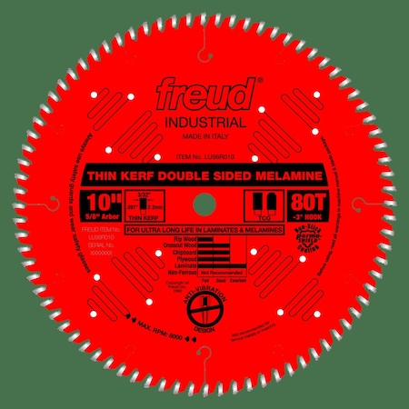 Freud Thin Kerf Double Sided Laminate/Melamine LU96R010