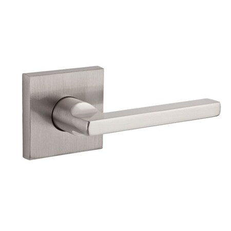 Baldwin Reserve Satin Nickel by Bright Chrome Door Levers PS.SQU.CSR.150