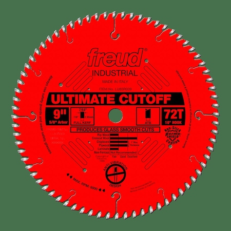 Freud 9in Ultimate Cut-Off Blade with Perma-SHIELD Coating - LU85R009