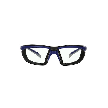 3M Peltor Series 2000, Safety Glasses, Anti-Fog & Anti-Scratch, Clear Lens, Gray Frame, Half-Frame, 20 PK S2001SGAF-BGR-F
