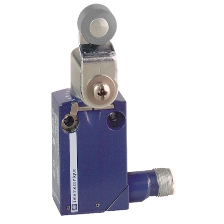 Telemecanique Sensors Limit Switch, Roller Lever, Rotary, 1NC/1NO, Actuator Location: Side XCMD2116C12