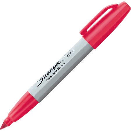 Sharpie Red Permanent Marker, Chisel Tip, 12 PK 38202 | Zoro