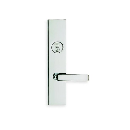 Omnia LH 560 Lever 12000 Plate Single CYL 234BS Mortise Lock Bright Chrome 12560A00L2