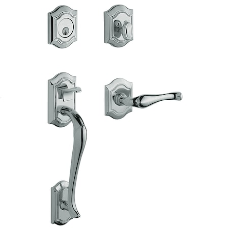 Baldwin Estate Bright Chrome Handlesets 85327.260.LENT