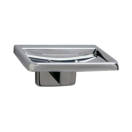 Bobrick B680 Bright Stainless Steel Soap Holder B680