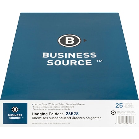 Business Source Folder, Hang, Rcyc, Ltr, PK25 26528